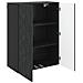 Mobiletto a muro Nero 66 x 34,5 x 90 cm Legno ingegnerizzato - Foto miniatura 2