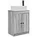 Mobile da bagno con lavabo Sonoma grigio 54 x 35 x 83 cm - Foto miniatura 1