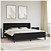 Struttura letto con materasso Nero 200 x 200 cm Similpelle - Foto miniatura 2