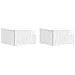 Tavolino da Parete Laterale 2 pcs Bianco Lucido - Foto miniatura 1