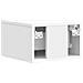 Tavolino da Parete Laterale 2 pcs Bianco Lucido - Foto miniatura 6