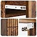 Mobiletto da notte a muro Legno antico 34,5 x 33 x 40 cm - Foto miniatura 7