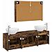 Set di mobili per il bagno 4 pcs Rovere Fumo - Foto miniatura 8