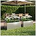 Vaso da giardino 2 pz Argento 100 x 30 x 30 cm Acciaio zincato - Foto miniatura 2