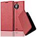 Custodia Compatibile Con Nokia Lumia 950 Xl In Rosso Mela - Coperchio Protettiva Con Chiusura Magnetica, Funzione Stand E Tasca Per Le Carte - Foto miniatura 4