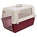 Trasportino Rigido Per Cani Piccola Taglia E Gatti Atlas 30 El, Box Per Trasporto Di Animali, Plastica Robusta, Porta In Acciaio Plasticato, Griglie Per L'aerazione, 40 X 60 X H 38 Cm Bordeaux - Foto miniatura 1