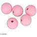 Perlina Di Silicone Tondo X 5 - 10 Mm - Rosa - Foto miniatura 2