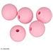 Perlina Di Silicone Tondo X 5 - 10 Mm - Rosa - Foto miniatura 1