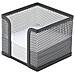 Portamemo In Metallo 9,5x8,0x9,5 Cm Nero Kf00878 - Foto miniatura 1