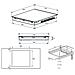 Piano Cottura HII64210FMTR a Induzione 4 Zone Cottura da 58 cm Colore Nero - Foto miniatura 2