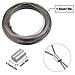 15 Millimetri X 30 M In Acciaio Inox Filo Cornice Appesa Cavo Filo Heavy Duty Garden Craft Forte Corda Filo Con Il 20 Alluminio Crimpatura Per Giardino Craft Stendino - Foto miniatura 2