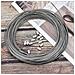 15 Millimetri X 30 M In Acciaio Inox Filo Cornice Appesa Cavo Filo Heavy Duty Garden Craft Forte Corda Filo Con Il 20 Alluminio Crimpatura Per Giardino Craft Stendino - Foto miniatura 4