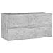 Mobile Lavabo Grigio Cemento 90x38,5x45 cm in Legno Multistrato - Foto miniatura 2