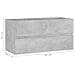 Mobile Lavabo Grigio Cemento 90x38,5x45 cm in Legno Multistrato - Foto miniatura 8