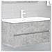 Mobile Lavabo Grigio Cemento 90x38,5x45 cm in Legno Multistrato - Foto miniatura 1