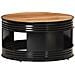 Tavolino Da Caff Nero 68x68x36 Cm In Massello Di Acacia - Foto miniatura 1