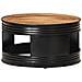 Tavolino Da Caff Nero 68x68x36 Cm In Massello Di Acacia - Foto miniatura 7
