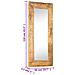 Specchio Intagliato a Mano Bianco 110x50x2,5 cm Legno di Mango - Foto miniatura 6