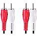 Stereo Audio Cable, 1.0m 1m 2 x RCA Nero, Rosso, Bianco cavo audio - Foto miniatura 1
