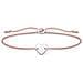 , Bracciale In Argento Sterling 925, Con Cuore E Cuore, Lunghezza 13-20 Cm - Foto miniatura 1