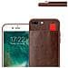 Custodia Compatibile Con Apple Iphone 8 Plus / 7 Plus / 7s Plus In Marrone Rovere - Coperchio Protettivo In Silicone Tpu E Copertura In Finta Pelle, Con Scomparto E Slot Per Carte Di Credito Estraibili - Foto miniatura 4