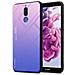 Custodia Compatibile Con Huawei Mate 10 Lite In Rosa - Blu - Coperchio Protettivo Bicolore In Vetro Temperato E Silicone Tpu - Foto miniatura 1