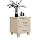Comodini 2 Pz Miele 40x35x44,5 Cm In Legno Massello Di Pino - Foto miniatura 4