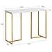 Tavolo Consolle Ingresso Moderno Aspetto Marmo Stile Vintage L100xp36xa75cm Fsb58-g - Foto miniatura 2