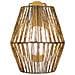 Applique Da Parete Per Esterni Led 9w Sisine 25 Battery Wall Naturale 245x225x115 Mm Fibre Naturali - Foto miniatura 1