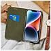 Custodia Iphone 14 Copertina Portacarte Funzione Supporto Oro - Foto miniatura 3