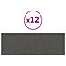 Pannelli Murali 12 Pz Grigio Scuro 90x30 Cm Tessuto 3,24 M - Foto miniatura 1