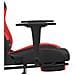 Sedia Da Gaming Con Poggiapiedi Rosso E Nero In Tessuto - Foto miniatura 9
