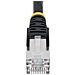 Cavo Ethernet CAT 6a - 7m - Nero - Cavo di rete LAN Low Smoke Zero Halogen (LSZH) - 10GbE 500MHz 100W PoE++ - Filo /Cavo patch schermato S /FTP con spinotto RJ45 antigroviglio e rilievi di trazione - Foto miniatura 4