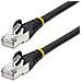 Cavo Ethernet CAT 6a - 7m - Nero - Cavo di rete LAN Low Smoke Zero Halogen (LSZH) - 10GbE 500MHz 100W PoE++ - Filo /Cavo patch schermato S /FTP con spinotto RJ45 antigroviglio e rilievi di trazione - Foto miniatura 1