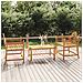 Sedie da Giardino 2 pz 91x62x94 cm in Legno Massello di Teak - Foto miniatura 1