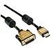 11.04.5895, 10 M, Hdmi, Dvi, Maschio, Maschio, Oro - Foto miniatura 1