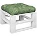 Cuscino Per Pallet Con Motivo A Foglie 50x50x12 Cm In Tessuto - Foto miniatura 3