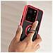 Cover Per Xiaomi 13t E 13t Pro Anello Metallico Supporto Bordo Rosso - Foto miniatura 2