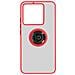 Cover Per Xiaomi 13t E 13t Pro Anello Metallico Supporto Bordo Rosso - Foto miniatura 1