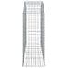 Cesto Gabbione Ad Arco 200x50x120/140 Cm Ferro Zincato - Foto miniatura 3