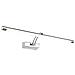 Applique Da Parete Moderno Fino Metallo Cromo 1 Luce Led 16w - Foto miniatura 1