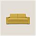 Nixon Divano letto matrimoniale con materasso 20 cm in tessuto impermeabile T03 220 cm (mat. 160x197) giallo - Foto miniatura 2