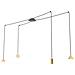 Lampada A Sospensione Modus - Nero - Acciaio Verniciato A Polvere - 70x100x70 Cm - Foto miniatura 1