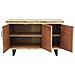 Mobile Credenza In Legno E Metallo Da Interno A 3 Ante E 2 Ripiani Linea Classic - Foto miniatura 5