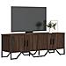 Mobile Porta Tv Rovere Marrone 122x34x41cm In Legno Multistrato - Foto miniatura 1