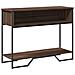 Tavolo Consolle Rovere Marrone 100x35x74,5 Cm In Truciolato - Foto miniatura 2