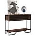 Tavolo Consolle Rovere Marrone 100x35x74,5 Cm In Truciolato - Foto miniatura 1