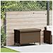 Contenitore da Giardino con Ruote Marrone Polyrattan - Foto miniatura 2