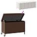 Contenitore da Giardino con Ruote Marrone Polyrattan - Foto miniatura 3