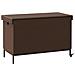 Contenitore da Giardino con Ruote Marrone Polyrattan - Foto miniatura 4
